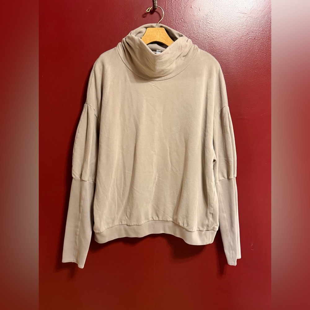 Women's Cowl Neck Pullover Sweater - Cream